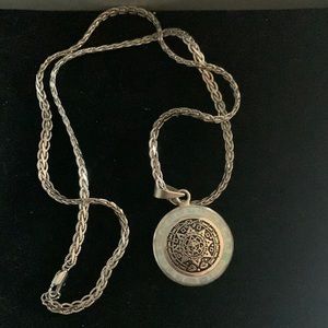 Silver chain and necklace
